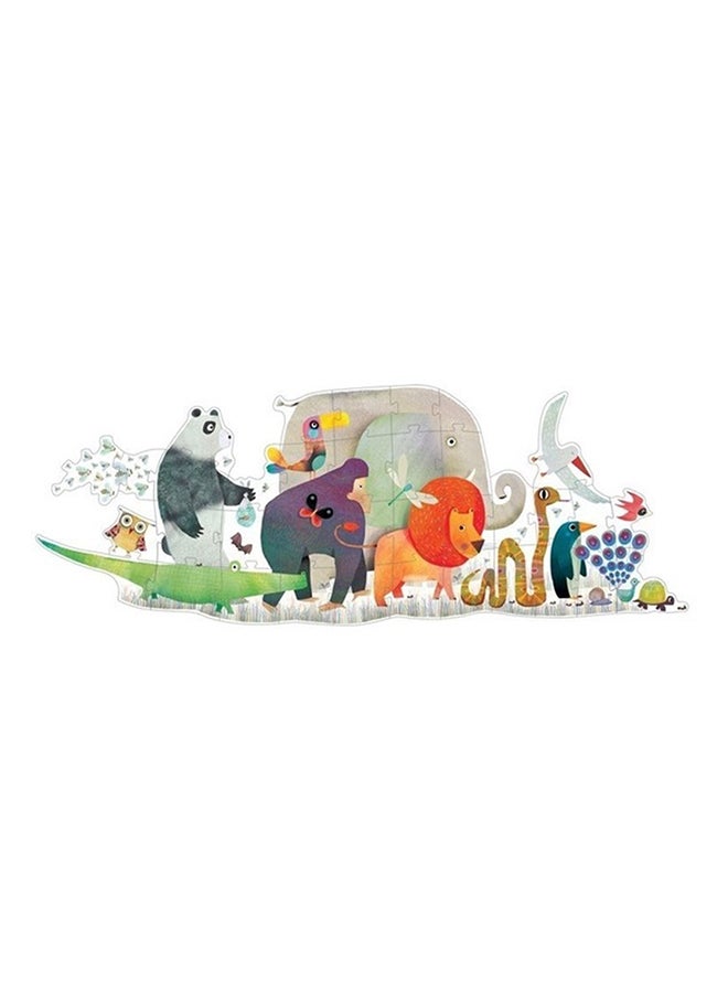 36-Piece Animal Parade Giant Jigsaw Puzzle