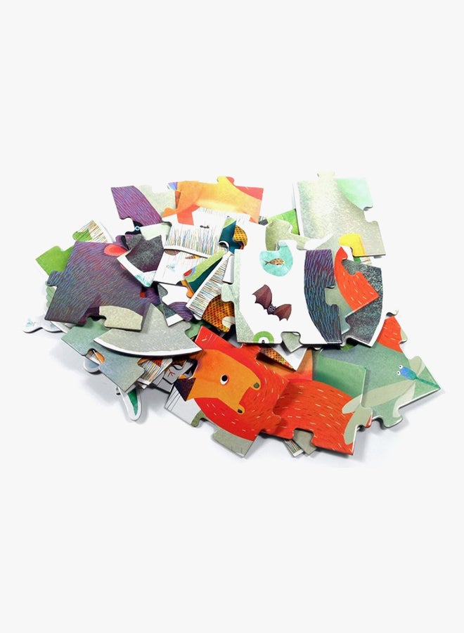 36-Piece Animal Parade Giant Jigsaw Puzzle