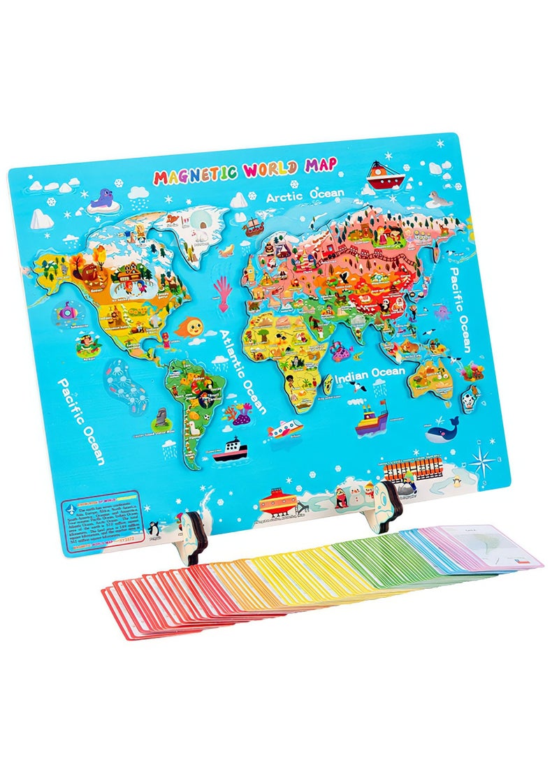 Jim Magnetic World Map Jigsaw Puzzle