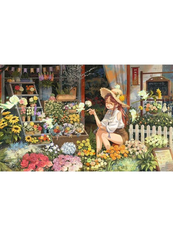 Jigsaw Puzzles 1000 Piece For Adults Donglongdong The Elf Florist Beautiful Plastic Puzzle For Home Decor Zero Dust Easy Storage [H3111]