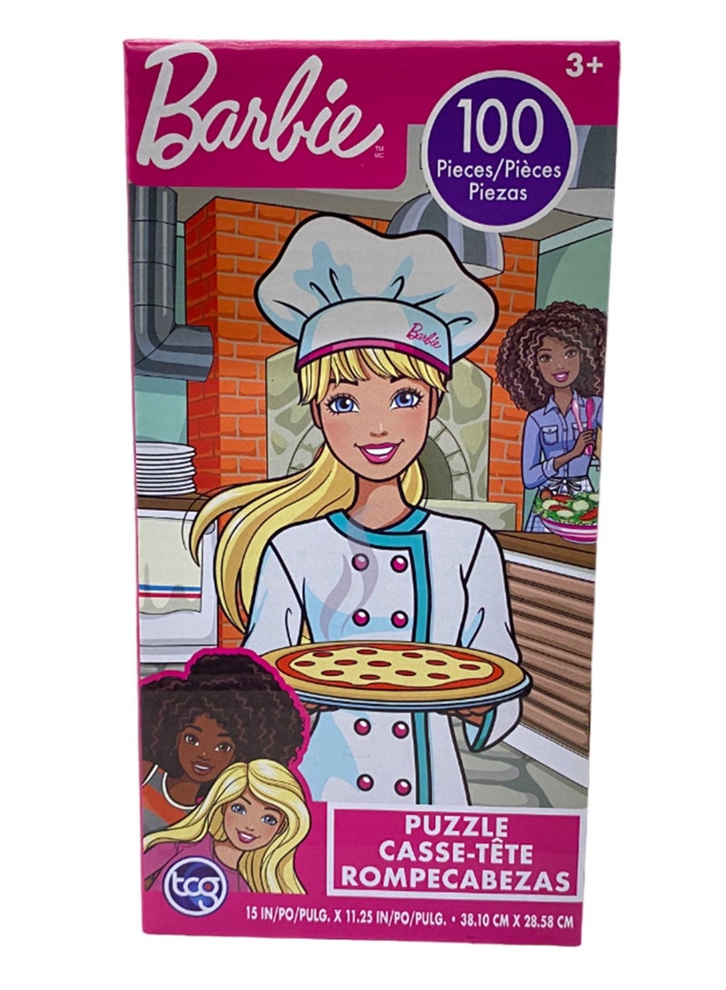 Barbie and Christie Pizza  100 Piece Jigsaw Puzzle