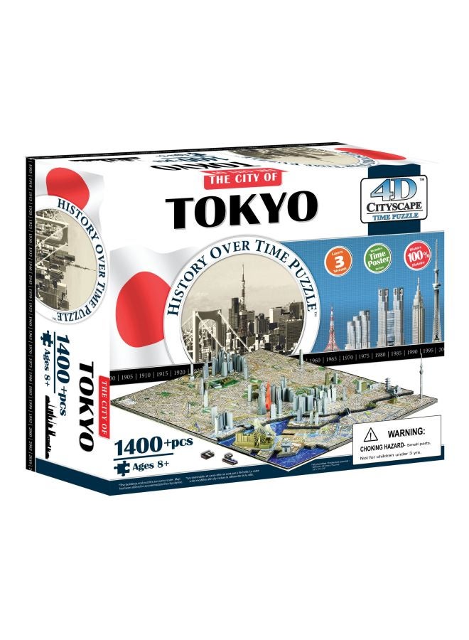 1400-Piece Cityscape Tokyo Time 4D Puzzle 40034