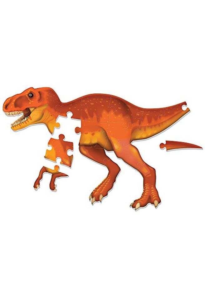 Trex Jumbo Dinosaur Floor Puzzle 3D Puzzles For Kids Puzzle Mat 20 Pieces Ages 3+