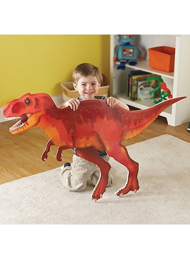 Trex Jumbo Dinosaur Floor Puzzle 3D Puzzles For Kids Puzzle Mat 20 Pieces Ages 3+