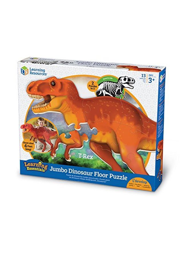 Trex Jumbo Dinosaur Floor Puzzle 3D Puzzles For Kids Puzzle Mat 20 Pieces Ages 3+