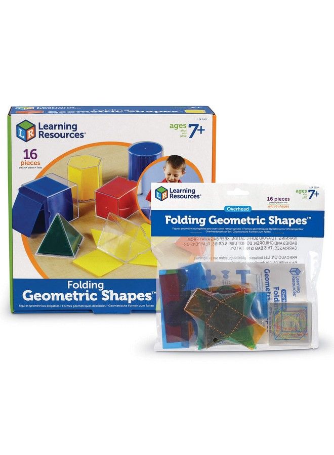 Folding Geometric Shapes Bundle Math Class Accessories 3 D And 2 D Concepts Measurement Area Volume And Surface Area 16 Pieces Grades 2+ Ages 7+