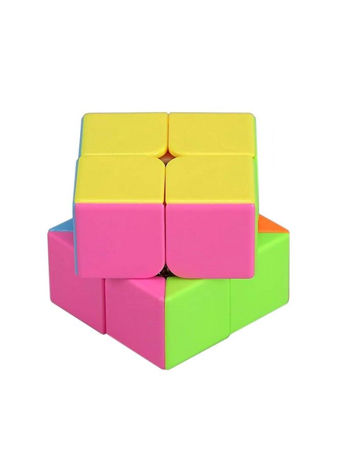 Speed Cube Colorful Stickerless 2X2X2 Magic Cube Puzzle Toy For Children & Adults By Ahyuan