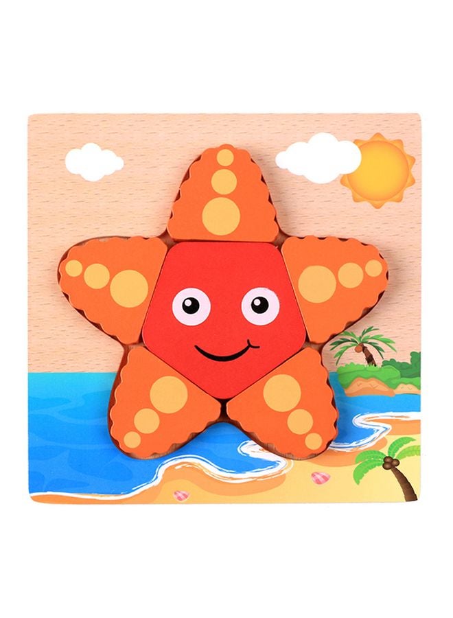 Star Fish Wooden Pegged Puzzle
