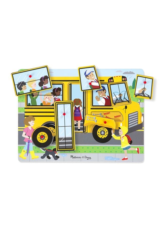 The Wheels On The Bus Sound Puzzle MD739 8.75 x 11.75 x 0.75inch