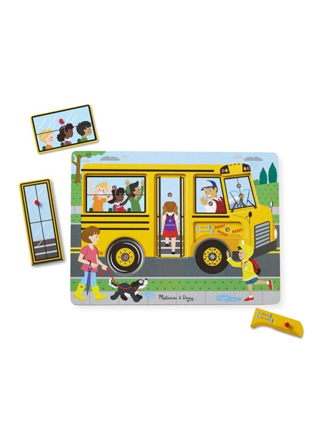 The Wheels On The Bus Sound Puzzle MD739 8.75 x 11.75 x 0.75inch