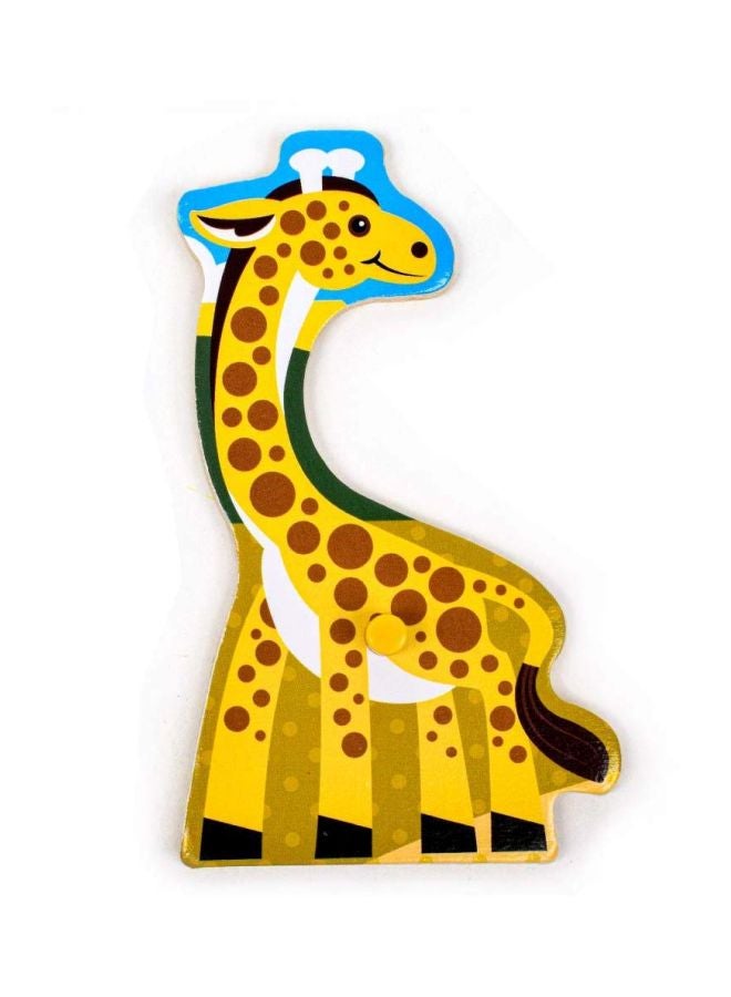 7-Piece Of Safari Peg Puzzle 30x21x2cm