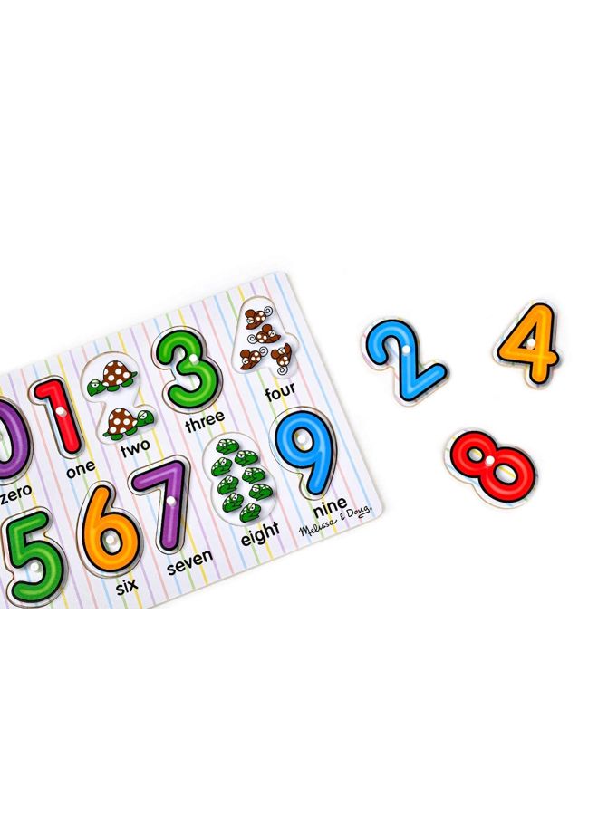 10-Piece See-Inside Numbers Pegged Puzzle 3273