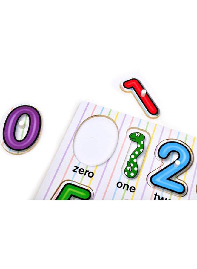 10-Piece See-Inside Numbers Pegged Puzzle 3273