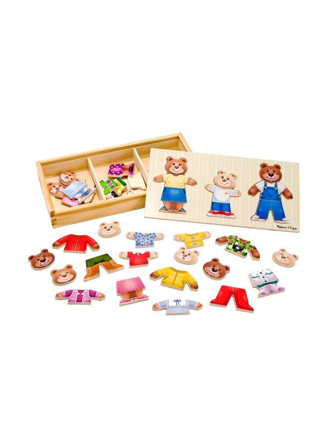 45-Piece Bear Family Dress-Up Puzzle 3770