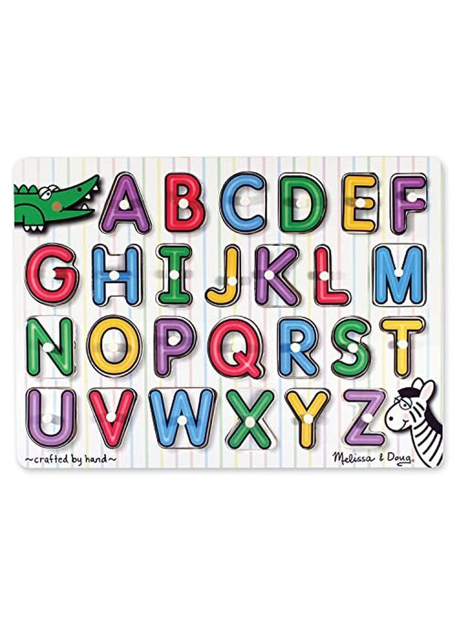 Seeinside Alphabet Wooden Peg Puzzle (26 Pcs)