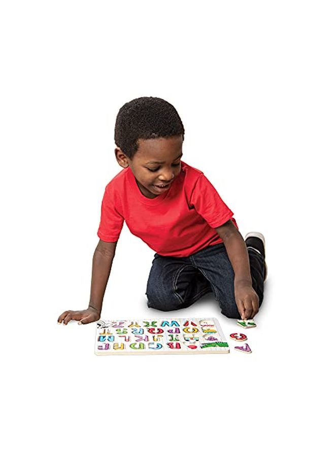 Seeinside Alphabet Wooden Peg Puzzle (26 Pcs)