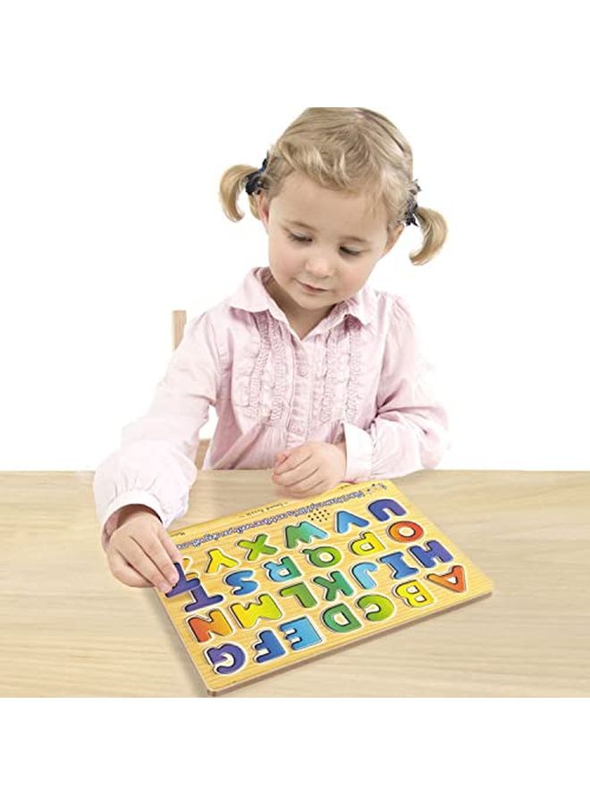 Wooden Alphabet Sound Puzzle Wooden Puzzle With Sound Effects (26 Pcs)