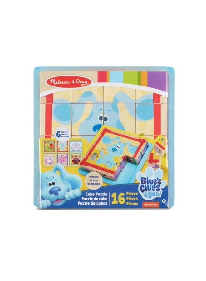 Blue'S Clues & You! Wooden Cube Puzzle (16 Pieces)