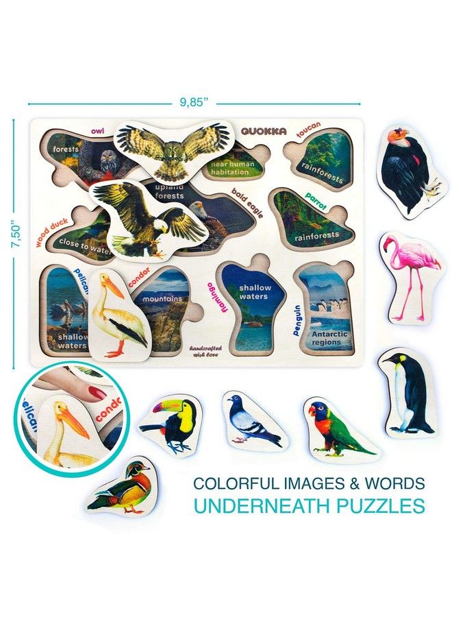Toddler Puzzles For Kids Ages 2 4 In A Bag 6 Montessori Wooden Puzzles For Kids Ages 3 5 By Quokka Preschool Wood Game For Boys And Girls 1 3 Gift For Learning Realistic Animals Fruits Vehicles