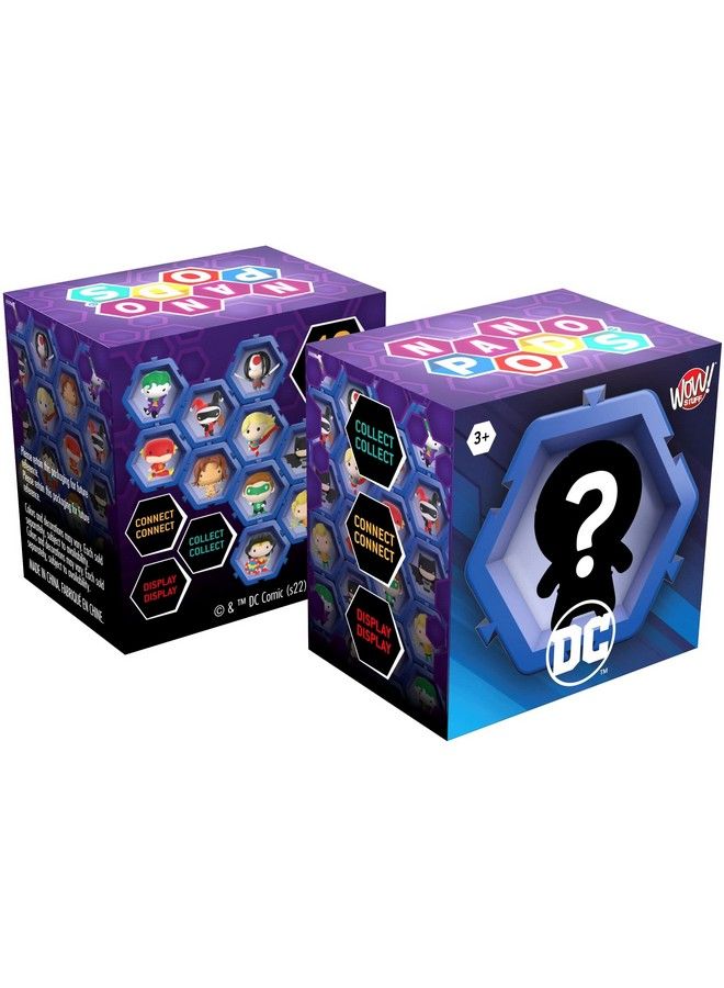 Nano Pods Connectable Collectable Dc Universe Surprise Toy Character Figures Inside Attached Pod Connect To Other Pods (Styles May Vary)