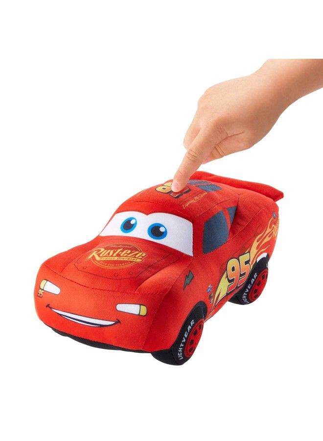Disney And Pixar Cars 10 Inch Lightning Mcqueen Talking Plush Toy Car With 10 Sounds