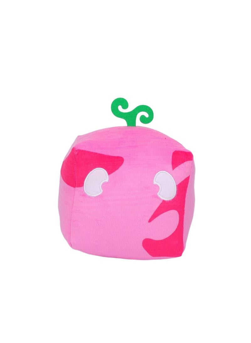 Roblox Blox Fruit Plush Toy Pink Green Leaves Box 15 Cm Gift For Fans Girls And Boys