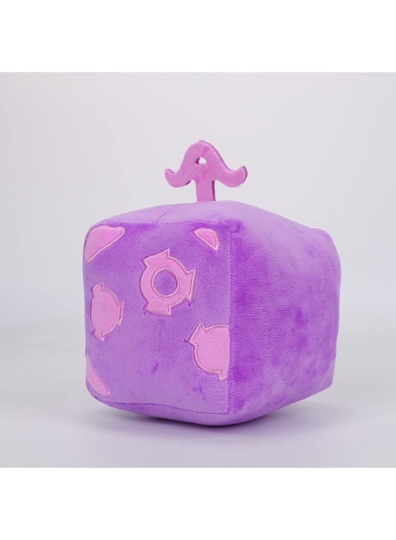 Roblox Blox Fruit Plush Toy Purple Gear Box 15 Cm Gift For Fans Girls And Boys