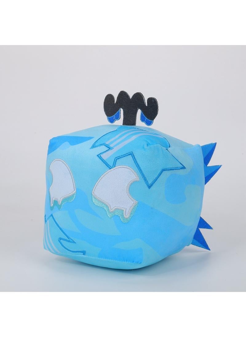 Roblox Blox Fruit Plush Toy Blue Ice Cube Box 15 Cm Gift For Fans Girls And Boys