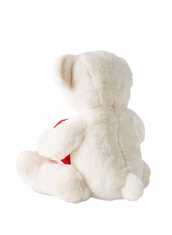 Cream Chester Bear With Heart 30cm