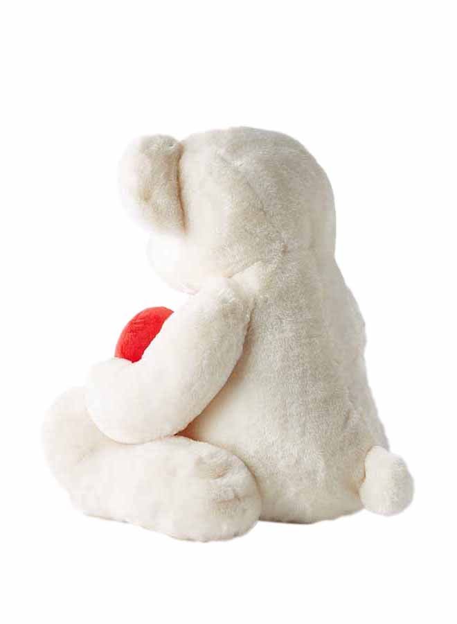 Cream Chester Bear With Heart 50cm