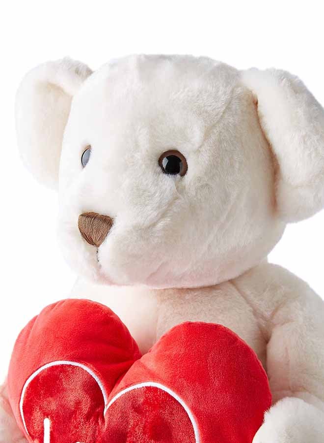 Cream Chester Bear With Heart 50cm