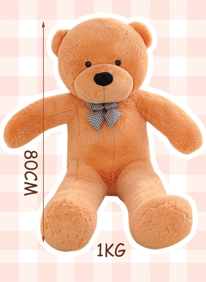 GROIC Teddy Bear Plush Stuffed Animals Soft Adorable for Children Girlfriend 31.5 Inch Brown