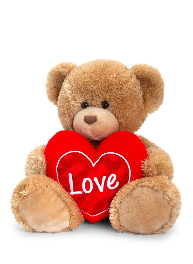 25cm Barnaby Bear with Heart 2 Asstd