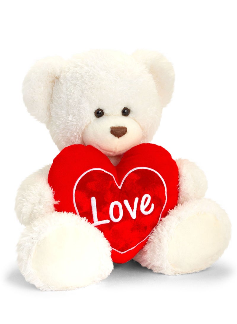 25cm Barnaby Bear with Heart 2 Asstd