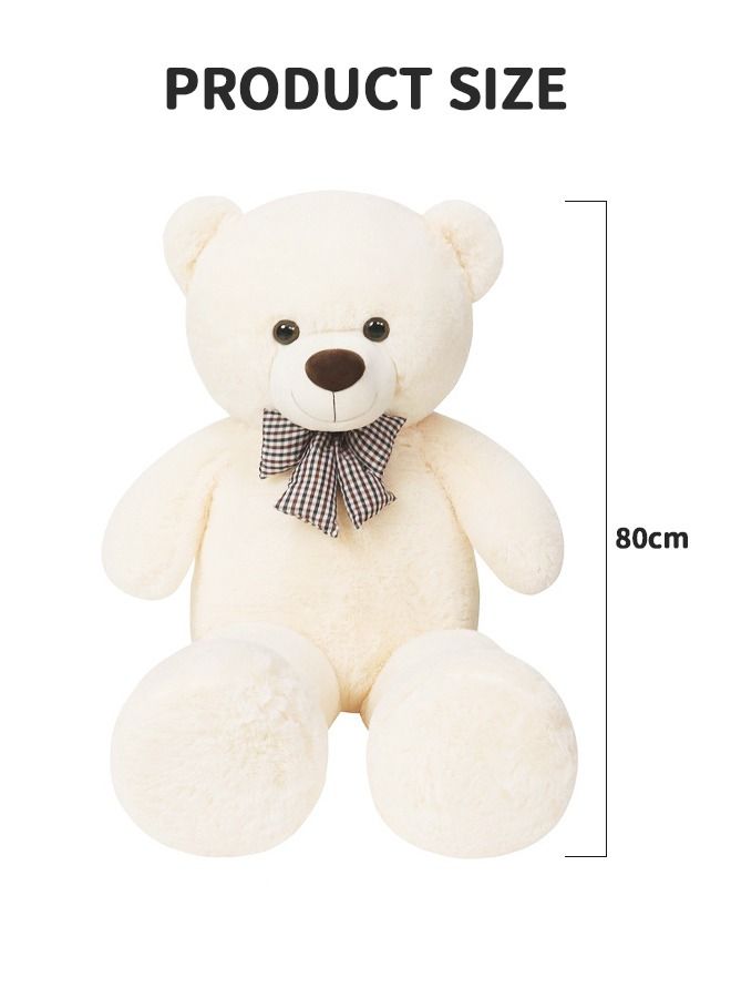 Teddy Bear Plush Stuffed Animals Baby Bear Plush Toy Plush Stuffed Toys for Children Girlfriend 80CM White