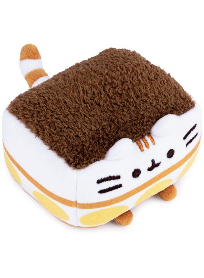 Pusheen Tiramisu Plush Squishy Stuffed Animal For Ages 8 And Up White/Brown 4”