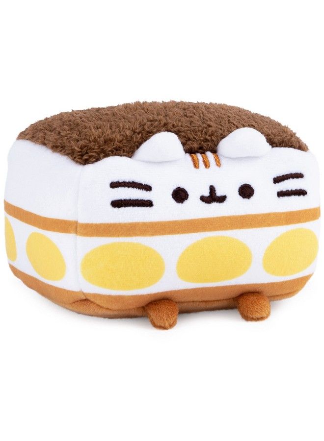 Pusheen Tiramisu Plush Squishy Stuffed Animal For Ages 8 And Up White/Brown 4”