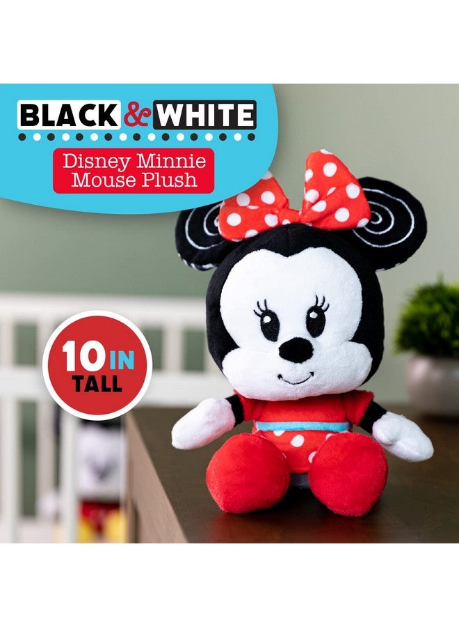 Disney Baby Minnie Black And White High Contrast Crinkle Plush Boys And Girls Ages 0+ (81263)