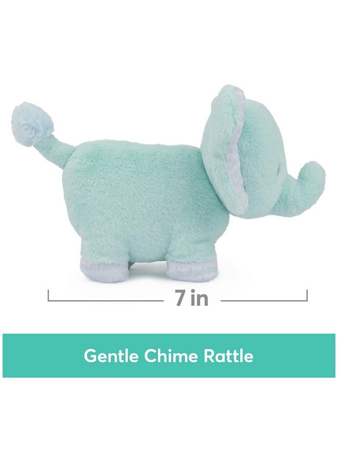 Baby Safari Friends Collection Plush Elephant With Chime Sensory Toy Stuffed Animal For Babies And Newborns Teal 7