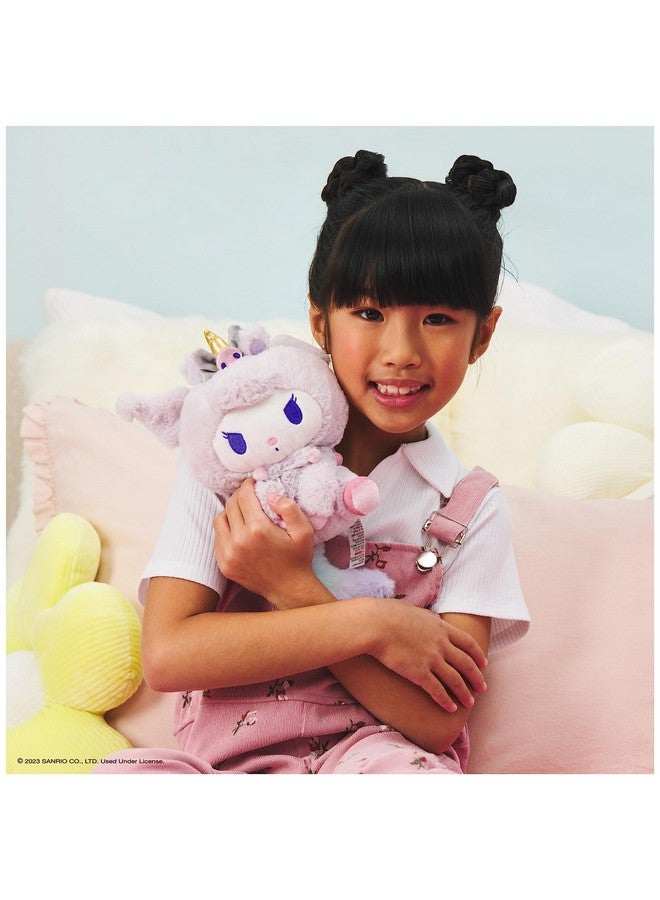 Sanrio Kuromi Unicorn Plush Toy Premium Stuffed Animal For Ages 1 And Up Purple 6”