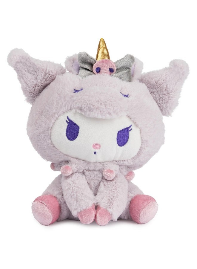 Sanrio Kuromi Unicorn Plush Toy Premium Stuffed Animal For Ages 1 And Up Purple 6”