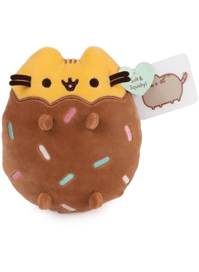 Pusheen Chocolate Dipped Cookie Squisheen Stuffed Animal For Ages 8 And Up Brownyellow 6”