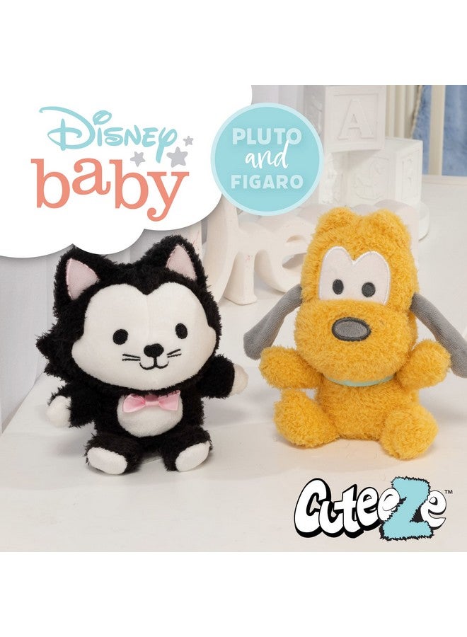 Disney Baby Cuteeze Mickey Mouse And Friends Pluto And Figaro Stuffed Animal Plush Toys 2 Piece Set For Baby And Toddler Boys And Girls 6 Inches