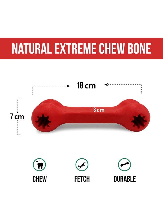 Natural Rubber Dog Toys; Nontoxic Rubber Chew Toys For Dogs; Dog Bone Toy; For Dogs Ideal Dog Toy For All Breeds And Sizes (Classic Dog Bone Large)