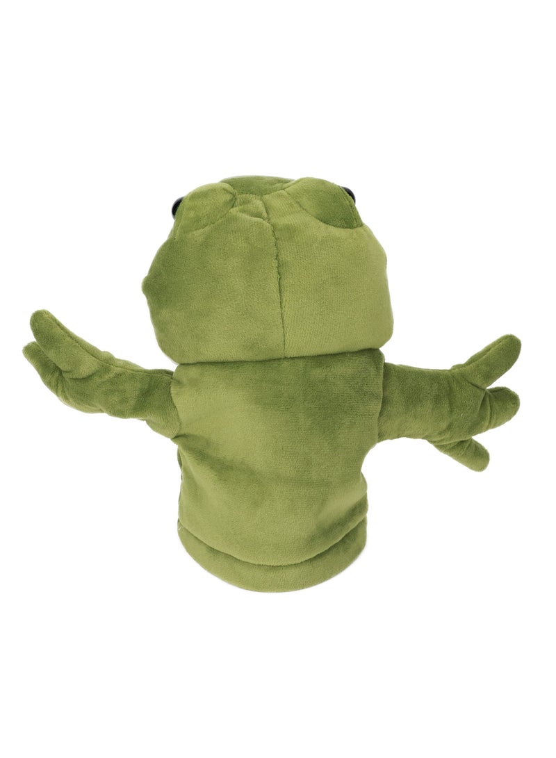 Hand Puppets Plush Toys, KASTWAVE Frog Open Mouth Animal Toys Movable Stuffed Toy for Creative Birthday Gift Kids (10'')