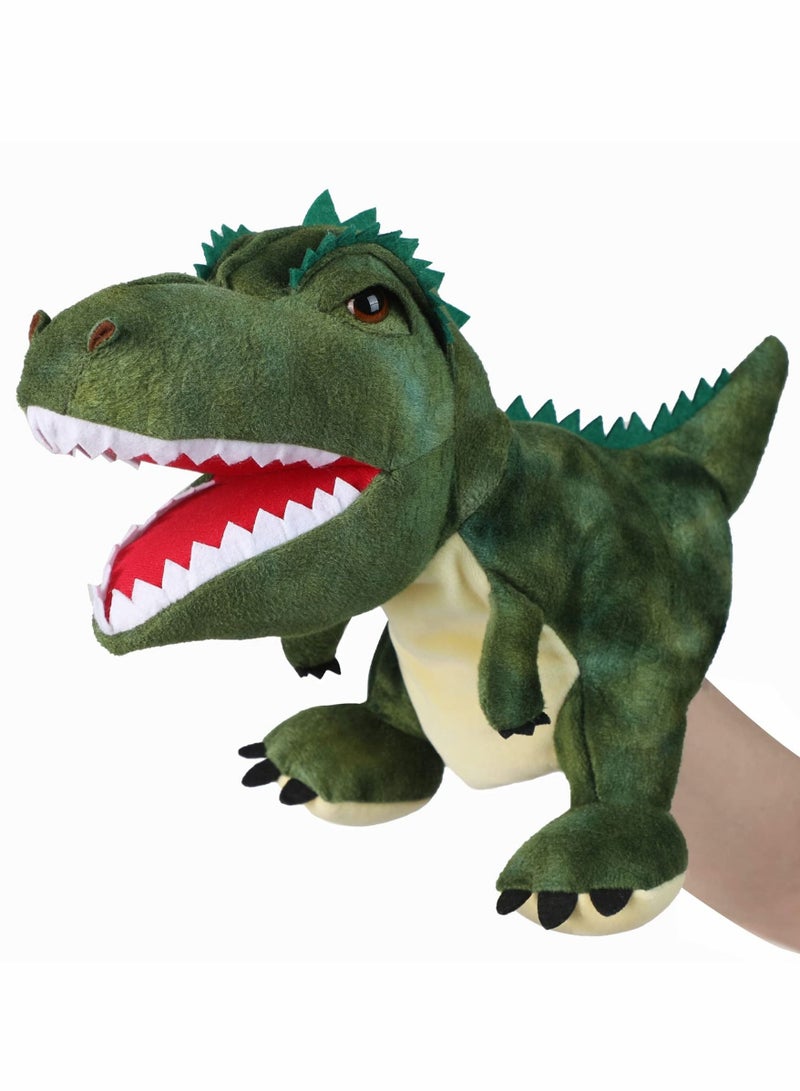 Dinosaur Hand Puppets, Tyrannosaurus Rex Jurassic World Stuffed Animal Cute Soft Plush Toy, Open Movable Mouth Finger Gift, Birthday Gifts for Kids, Creative Role Play