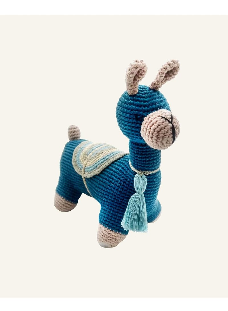 Pebble Handmade Llama Crochet Fair Trade Imaginative Expressive Premium Stuffed Animal Soft Plush Toy- Gift for Kids- Easily Washable toy for little babies