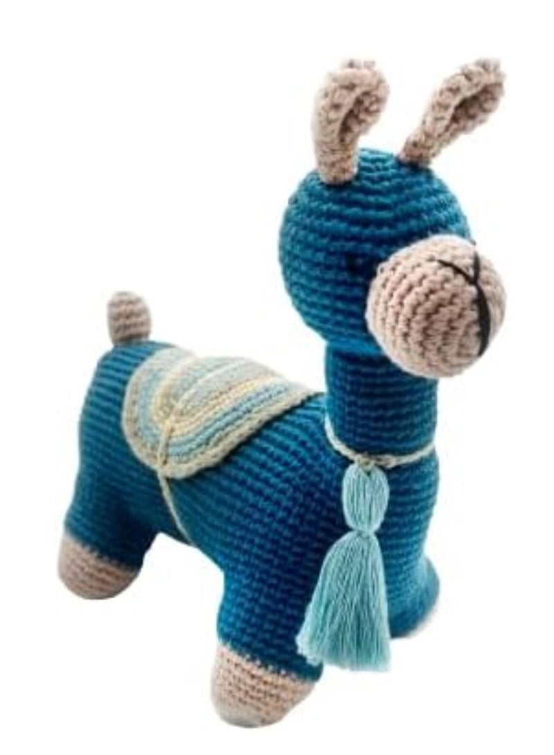 Pebble Handmade Llama Crochet Fair Trade Imaginative Expressive Premium Stuffed Animal Soft Plush Toy- Gift for Kids- Easily Washable toy for little babies