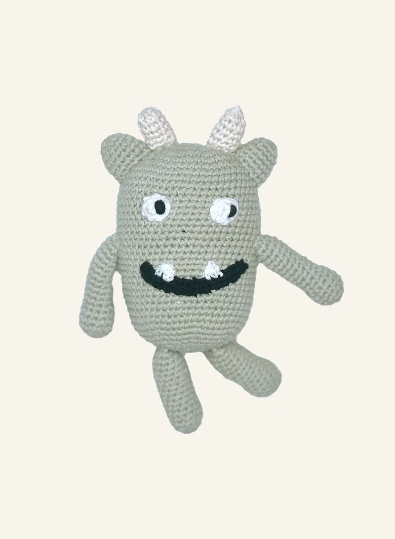 Pebble Handmade Monster Crochet Fair Trade Imaginative Expressive Premium Stuffed Animal Soft Plush Toy- Gift for Kids- Easily Washable toy for little babies