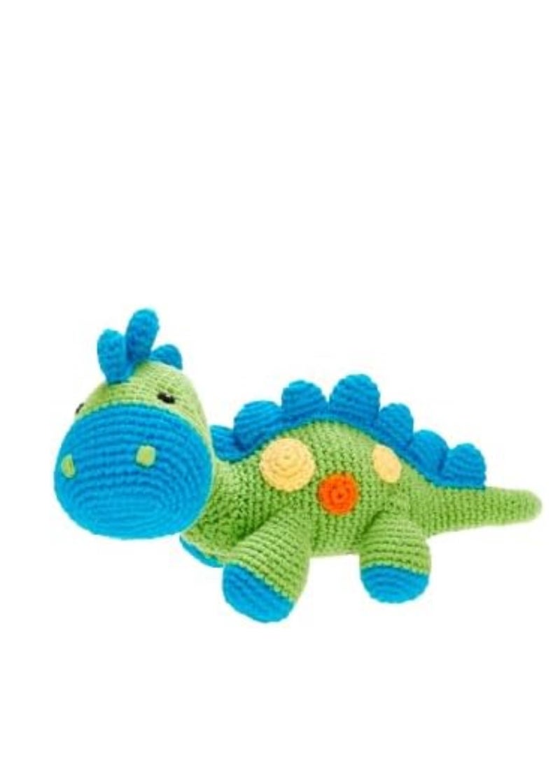 Pebble Handmade Dinosaur Crochet Fair Trade Imaginative Expressive Premium Stuffed Animal Soft Plush Toy- Gift for Kids- Easily Washable toy for little babies